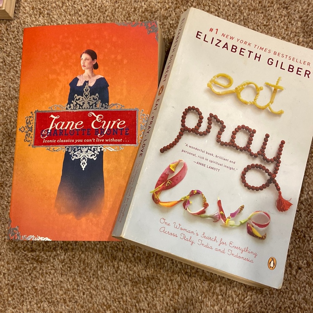 Book Bundle - Jane Eyre and Eat Pray Love